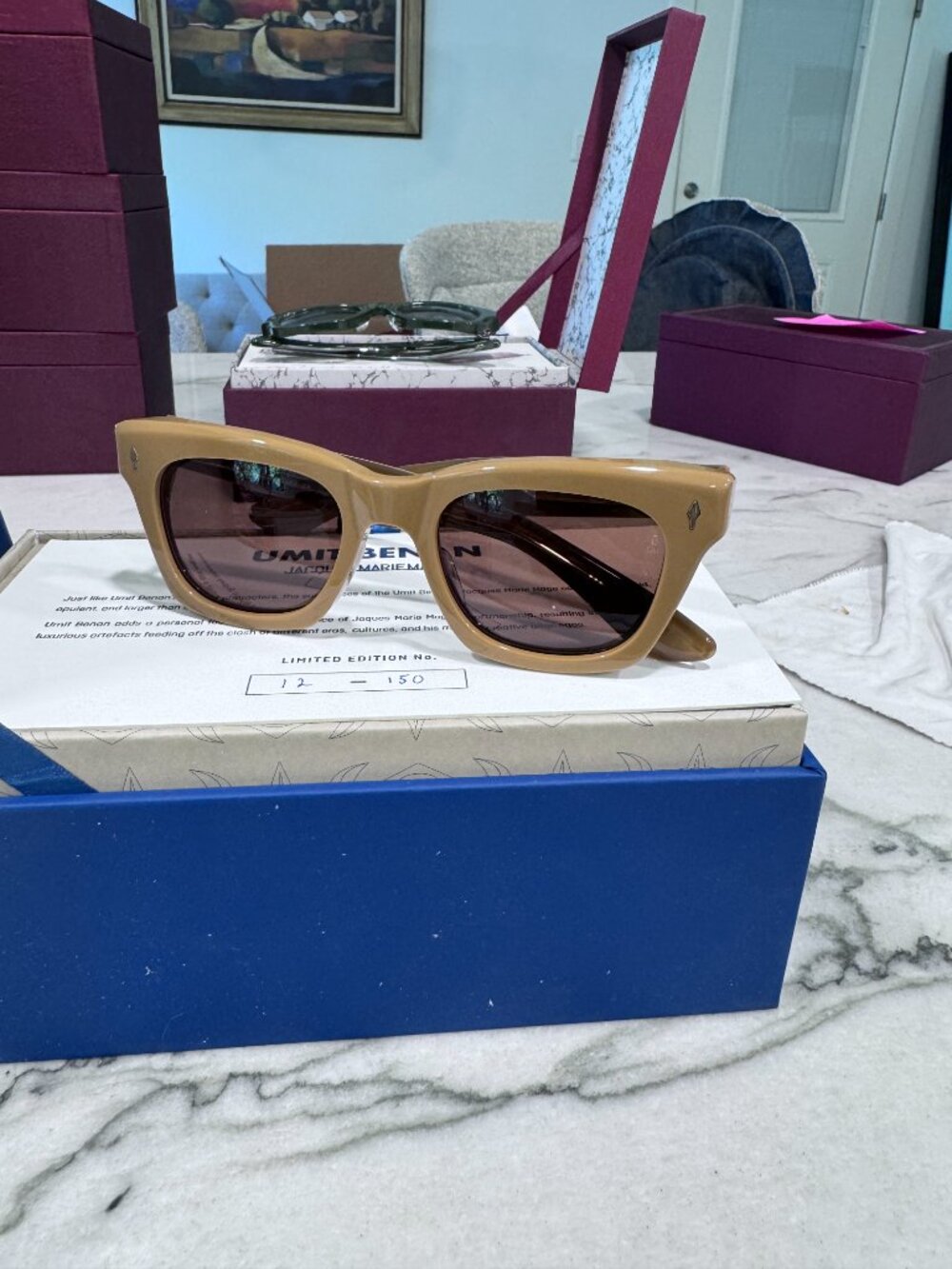Jacques Marie Mage Dealan x Umit Benan Tobaco Brown gradient sunglasses